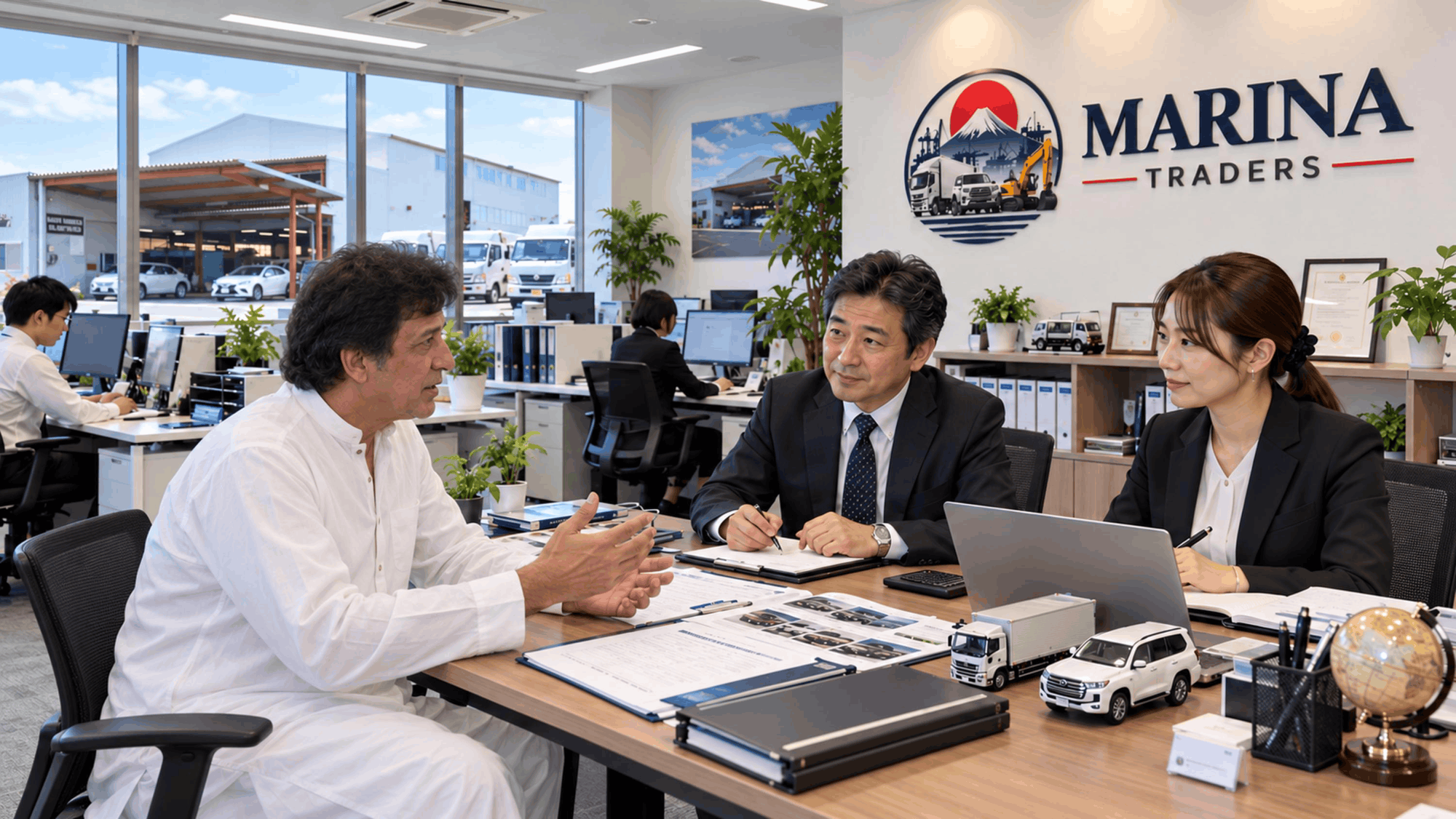 Marina Traders office